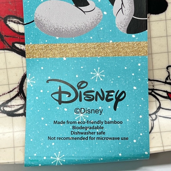 Disney Mickey Mouse Plate Set of 4 Tabletop Holiday Gourmet Christmas Plates mom - Picture 12 of 16
